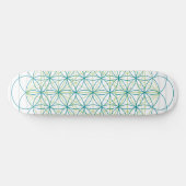Blume des Lebens Skateboard (Horizontal)