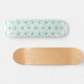 Blume des Lebens Skateboard (Horizontal)