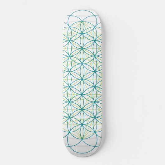 Blume des Lebens Skateboard (Vorderseite)