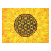Blume des Lebens - Sonnenblume #1 Tischdecke (Vorderseite (Horizontal))