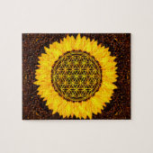 Blume des Lebens - Sonnenblume #2 Puzzle (Horizontal)