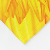 Blume des Lebens - Sonnenblume #3 Fleecedecke (Ecke)