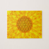 Blume des Lebens - Sonnenblume #3 Puzzle (Horizontal)