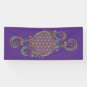 Blume des Lebens - Spiralschmuck 1 Banner (Horizontal)