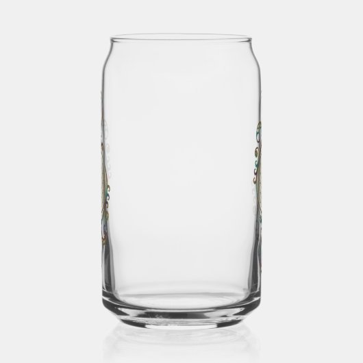 Blume des Lebens - Spiralschmuck 1 Dosenglas (Rechts)