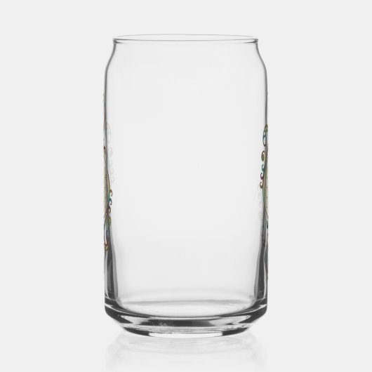 Blume des Lebens - Spiralschmuck 1 Dosenglas (Links)