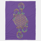 Blume des Lebens - Spiralschmuck 1 Fleecedecke (Vorderseite)