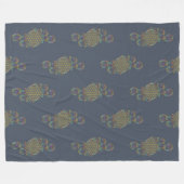 Blume des Lebens - Spiralschmuck 1 Fleecedecke (Vorderseite (Horizontal))