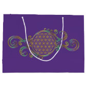 Blume des Lebens - Spiralschmuck 1 Große Geschenktüte (Rückseite)