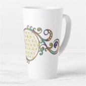 Blume des Lebens - Spiralschmuck 1 Milchtasse (Rechte Ecke)