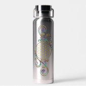 Blume des Lebens - Spiralschmuck 1 Trinkflasche (Rückseite)