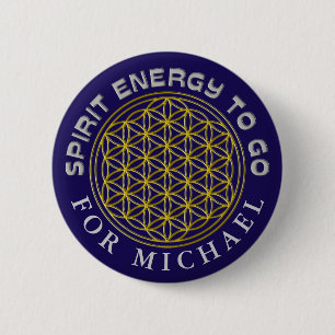 BLUME DES LEBENS - SPIRITUELLE ENERGIE BUTTON