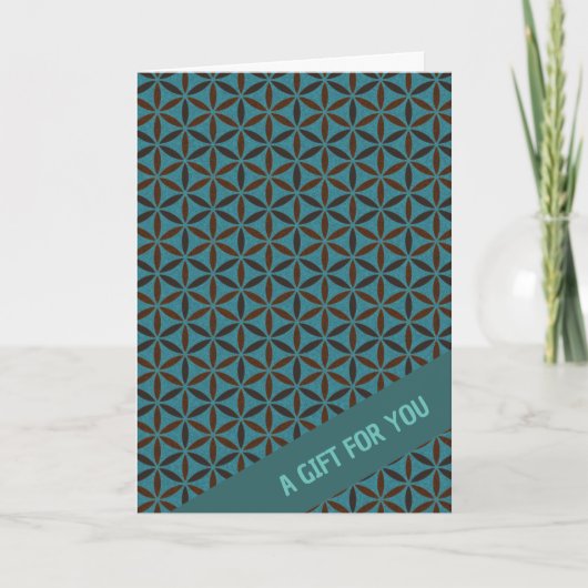 BLUME DES LEBENS - Stempel Muster 2 Karte (Vorderseite)