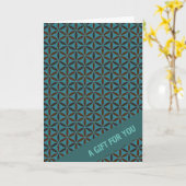 BLUME DES LEBENS - Stempel Muster 2 Karte (Gelbe Blume)