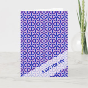 BLUME DES LEBENS - Stempel-Muster 4 Karte