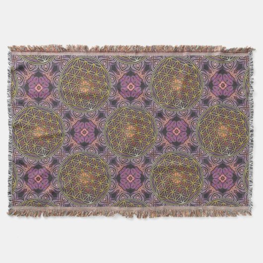 Blume des Lebens - Strickmuster V Decke (Vorderseite)