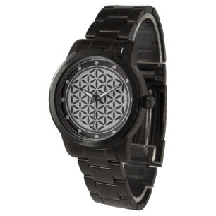BLUME DES LEBENS - Symbol der heiligen Geometrie,  Armbanduhr
