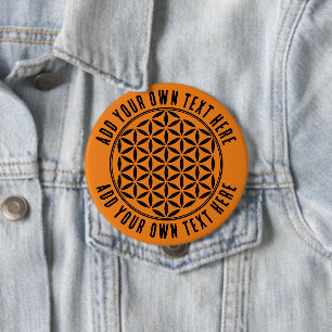 BLUME DES LEBENS - Symbol der heiligen Geometrie, Button