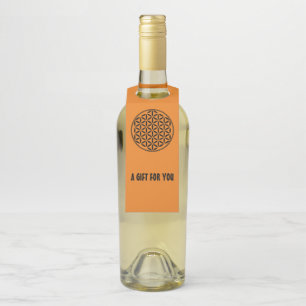 BLUME DES LEBENS - Symbol der heiligen Geometrie,  Flaschenanhänger