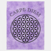 BLUME DES LEBENS - Symbol der heiligen Geometrie,  Fleecedecke (Vorderseite)