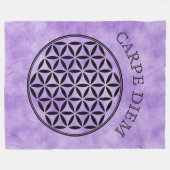 BLUME DES LEBENS - Symbol der heiligen Geometrie,  Fleecedecke (Vorderseite (Horizontal))
