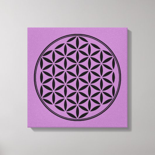 BLUME DES LEBENS - Symbol der heiligen Geometrie, Leinwanddruck (Vorderseite)