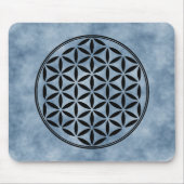 BLUME DES LEBENS - Symbol der heiligen Geometrie,  Mousepad (Vorne)