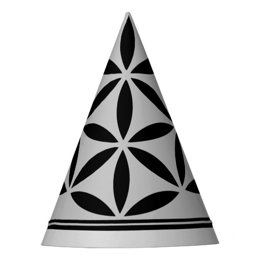BLUME DES LEBENS - Symbol der heiligen Geometrie,  Partyhütchen (Vorderseite)