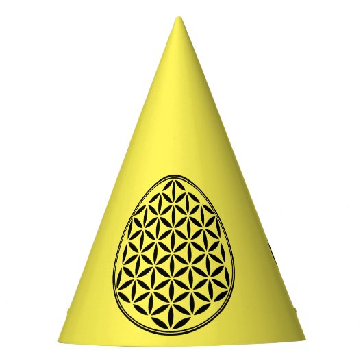 BLUME DES LEBENS - Symbol der heiligen Geometrie,  Partyhütchen (Vorderseite)