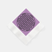 BLUME DES LEBENS - Symbol der heiligen Geometrie,  Serviette (Ecke)