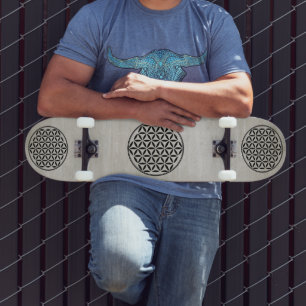 BLUME DES LEBENS - Symbol der heiligen Geometrie, Skateboard