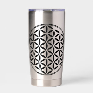 BLUME DES LEBENS - Symbol der heiligen Geometrie, Thermobecher