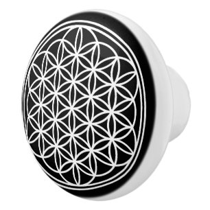 BLUME DES LEBENS - Symbol der Heiligen Geometrie U Keramikknauf