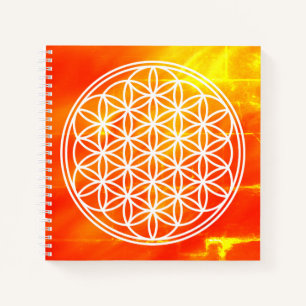 BLUME DES LEBENS - Symbol der Heiligen Geometrie U Notizblock