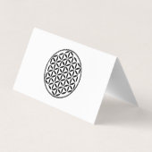 BLUME DES LEBENS - Symbol der heiligen Geometrie, Visitenkarten (Rückseite)