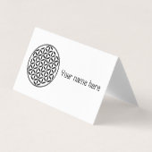 BLUME DES LEBENS - Symbol der heiligen Geometrie, Visitenkarten (Vorderseite)