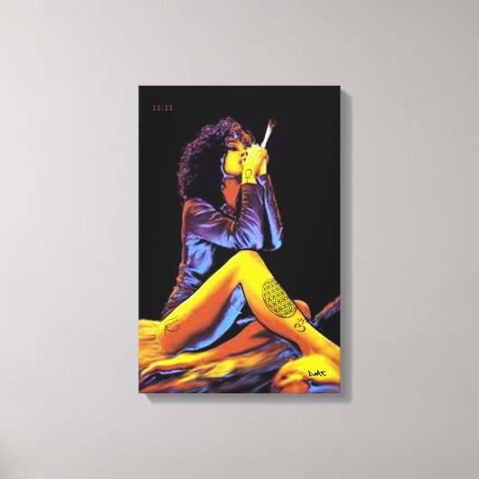 BLUME DES LEBENS TATTOO DMT SPIRITUELLES GRAFFITI LEINWANDDRUCK (Vorderseite)