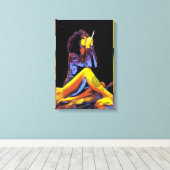 BLUME DES LEBENS TATTOO DMT SPIRITUELLES GRAFFITI LEINWANDDRUCK (Insitu (Holzboden))