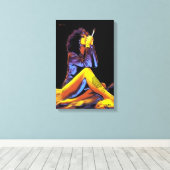 BLUME DES LEBENS TATTOO DMT SPIRITUELLES GRAFFITI LEINWANDDRUCK (Insitu (Holzboden))