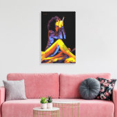 BLUME DES LEBENS TATTOO DMT SPIRITUELLES GRAFFITI LEINWANDDRUCK (Insitu (Wohnzimmer))