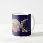 Blume des Lebens Triple Moon Kaffeetasse (VorderseiteRechts)