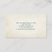 Blume des Lebens Triple Moon Visitenkarte (Rückseite)