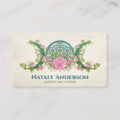 Blume des Lebens Triple Moon Visitenkarte (Vorderseite)