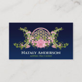 Blume des Lebens Triple Moon Visitenkarte (Vorderseite)