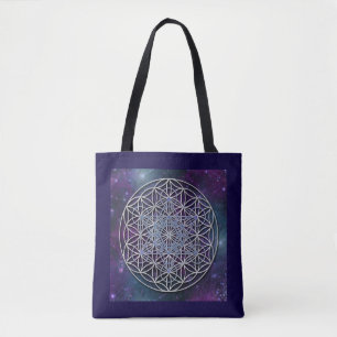 Blume des Lebens - Universum des Metatron-Würfels Tasche