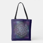 Blume des Lebens - Universum des Metatron-Würfels Tasche (Rückseite)