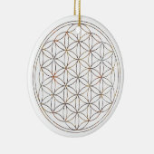 Blume des Lebens (V-Elemente) Keramikornament (Rechts)