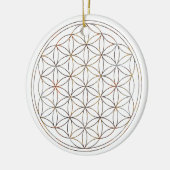 Blume des Lebens (V-Elemente) Keramikornament (Links)