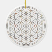 Blume des Lebens (V-Elemente) Keramikornament (Hinten)