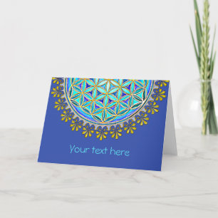 Blume des Lebens - Vintage Blossom - Ornamente 1 Karte